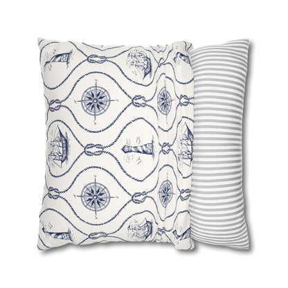 Nautical Summer Pillow Cover, Summer Home Decor, Boat House, Beach House, Marina