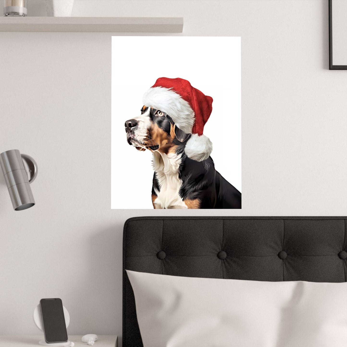 Swissy Christmas Wall Art Print