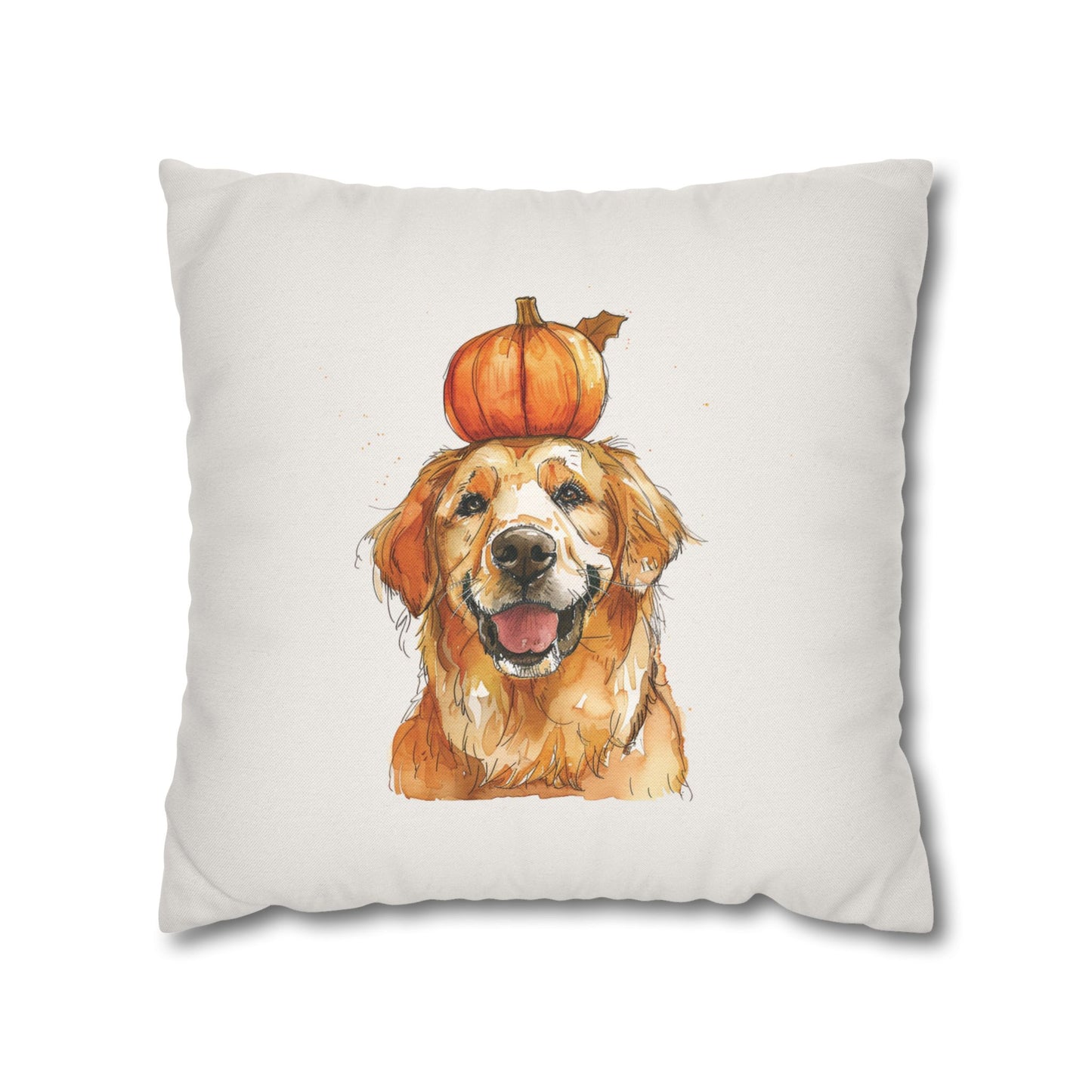 Fall Golden Retriever Pillow Cover