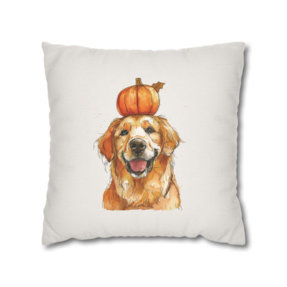 Fall Golden Retriever Pillow Cover