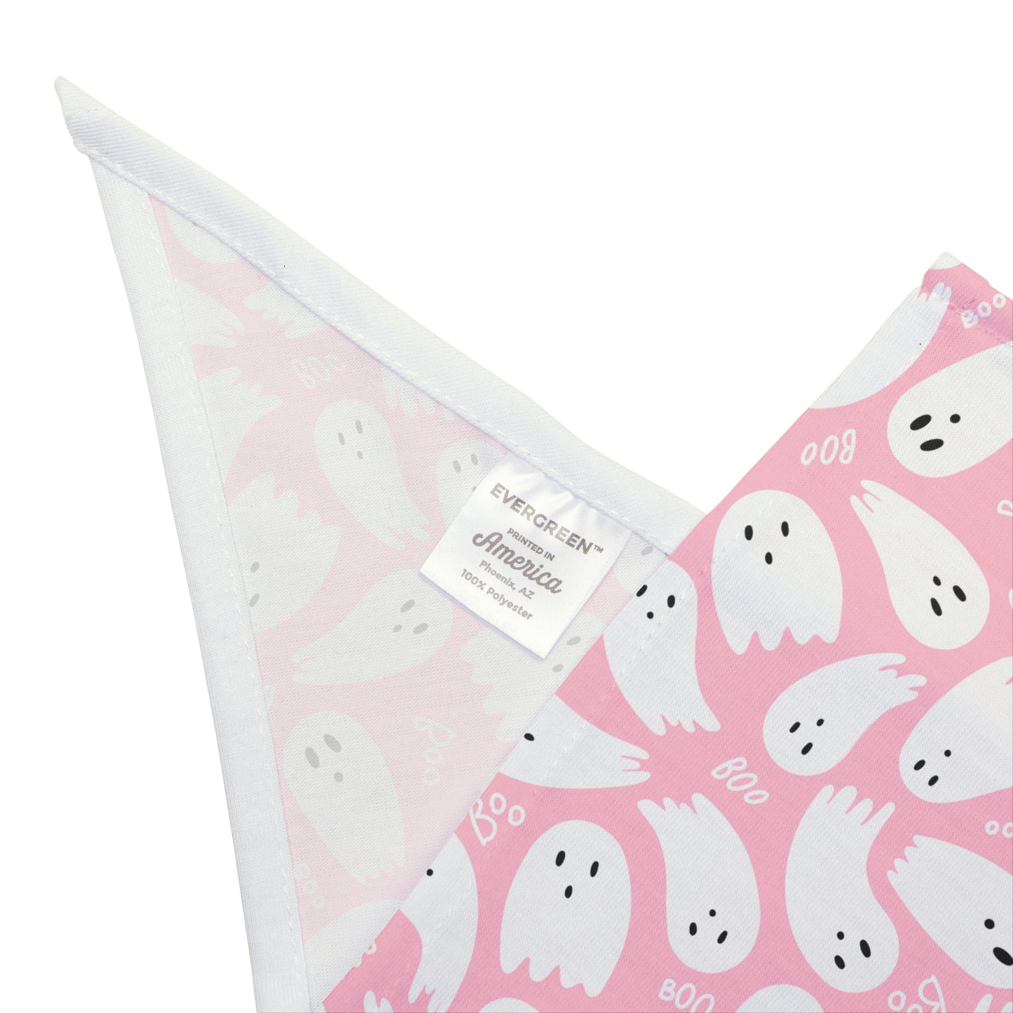 Pink Ghosts Halloween Dog Bandana