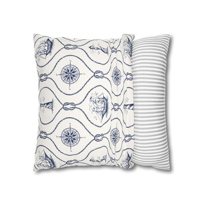 Nautical Summer Pillow Cover, Summer Home Decor, Boat House, Beach House, Marina