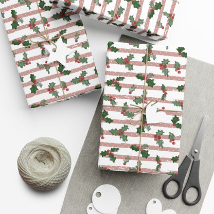 Christmas Holly Wrapping Paper