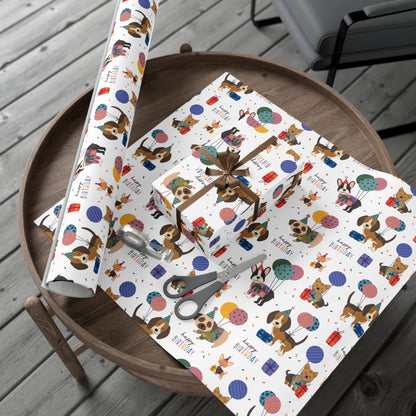 Birthday Dog Wrapping Paper