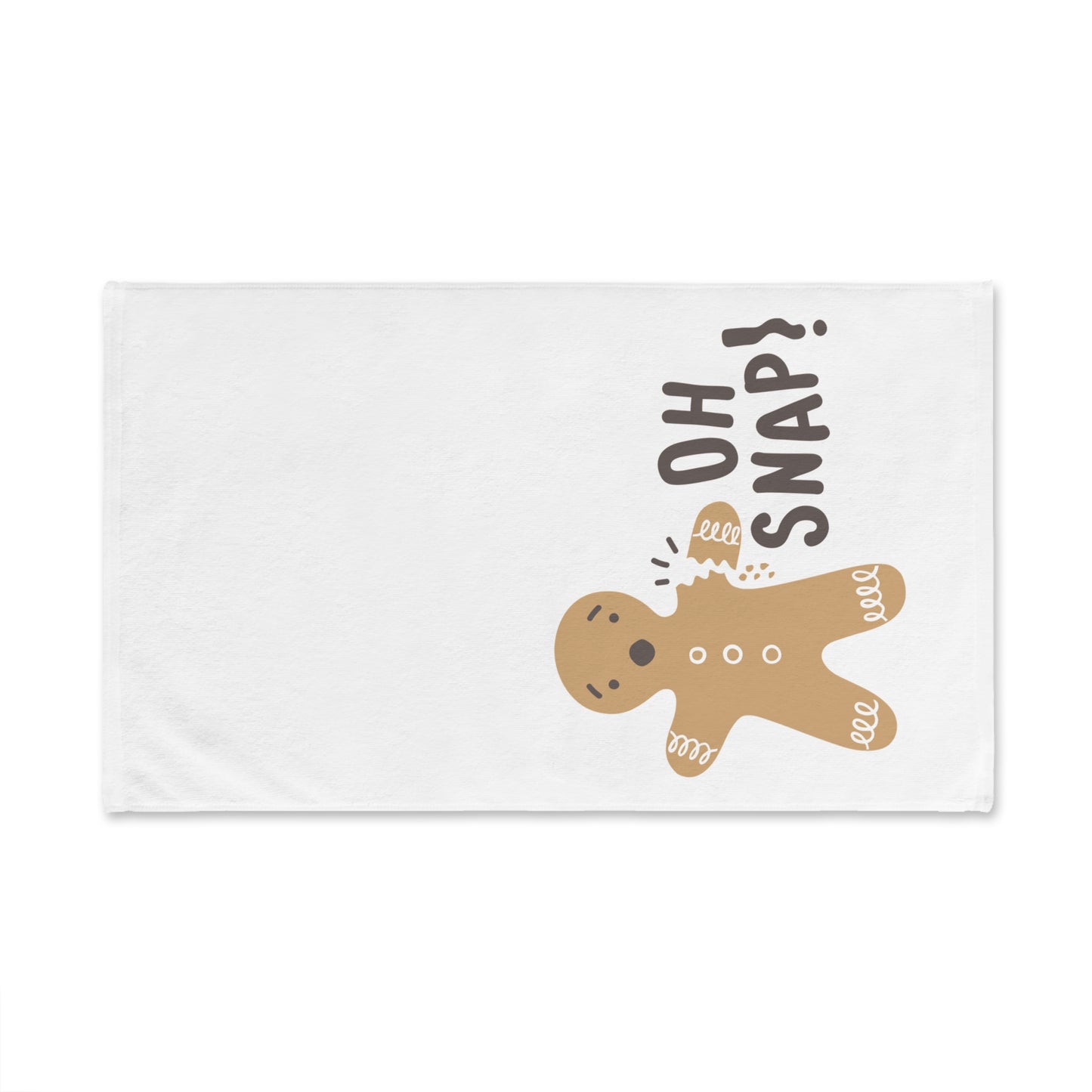 Gingerbread Man, Oh Snap, Christmas Hand Towel