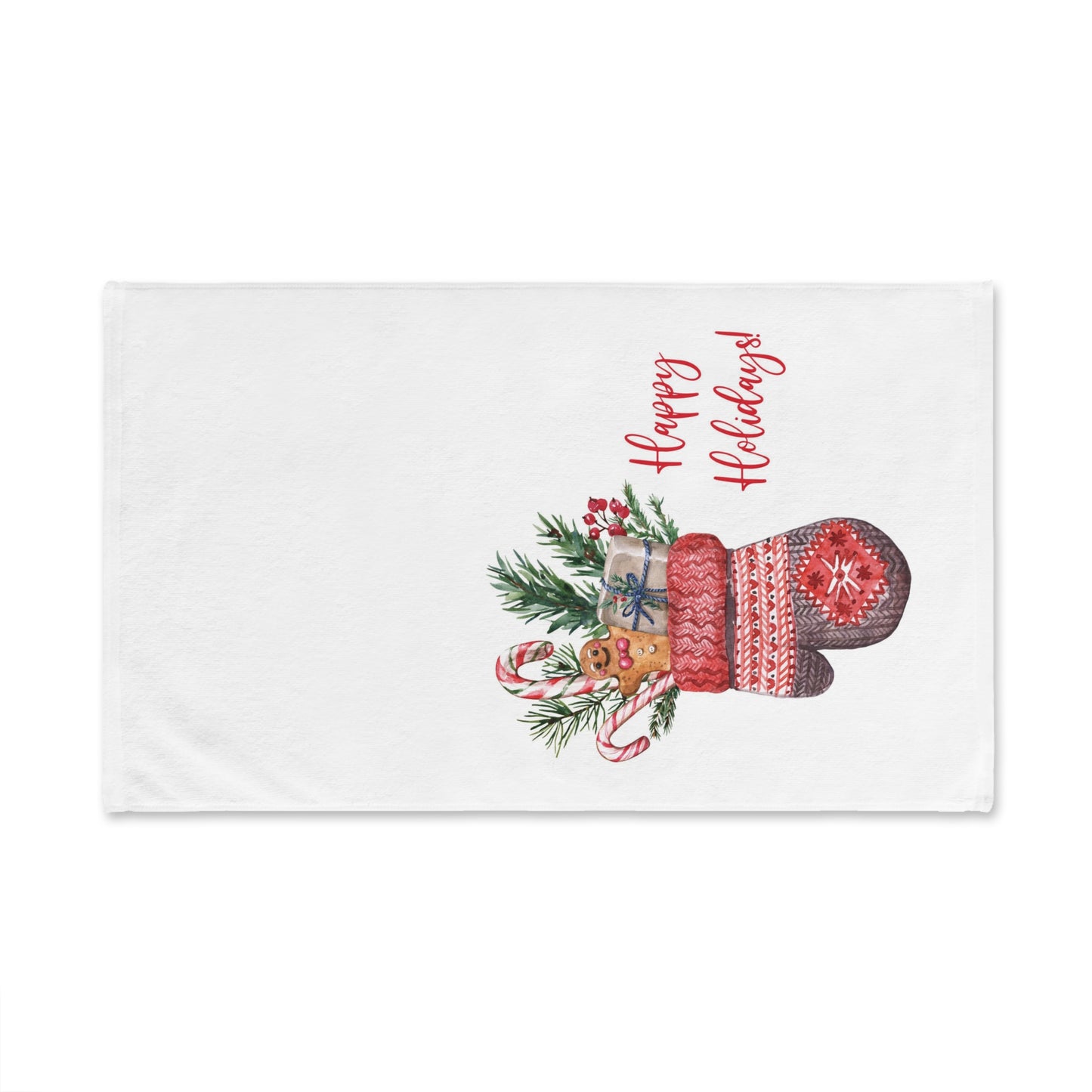 Christmas Mitten Hand Towel