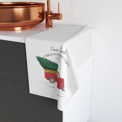 Swissy Christmas Tree Farm Hand Towel, Kitchen or Bath