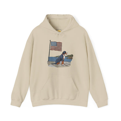 2025 New Summer Swissy Unisex Hooded Sweatshirt, Swissy Summer Hoodie, Greater Swiss Mountain Dog, Cartoon Swissy Character