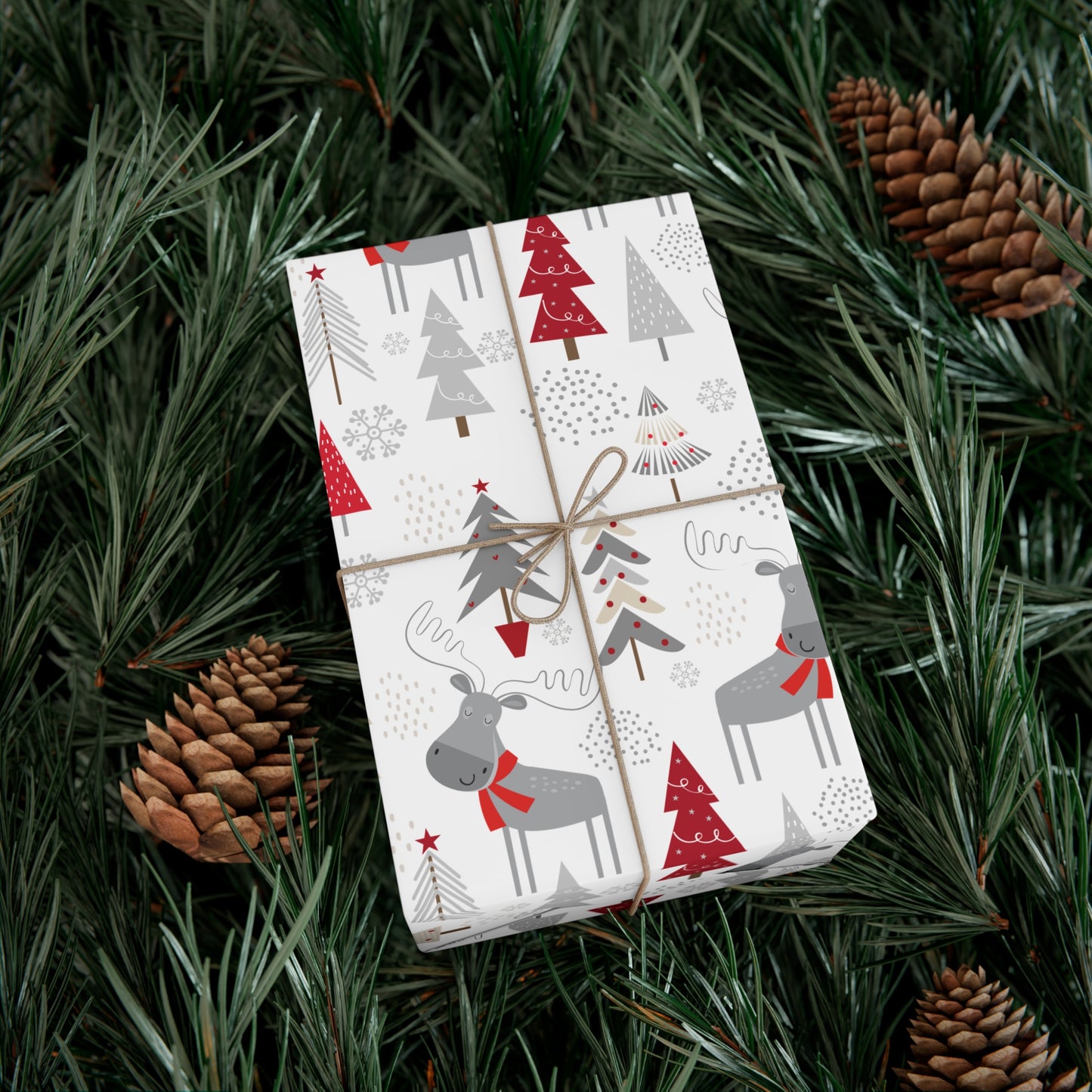 Moose Christmas Wrapping Paper