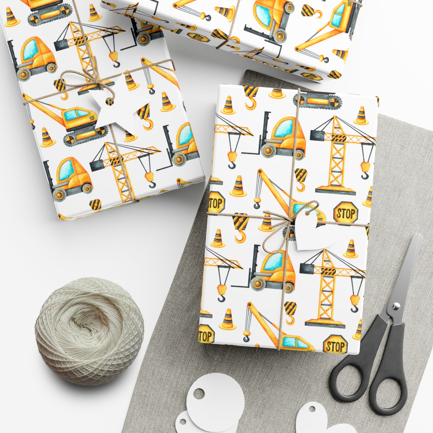 Construction Zone Wrapping Paper