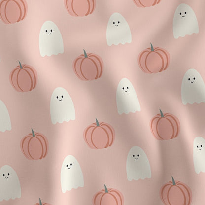 Halloween Peach Pumpkins and Ghosts