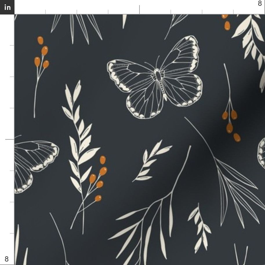Fall Botanical Fabric
