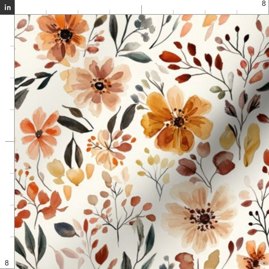Fall Botanical Fabric