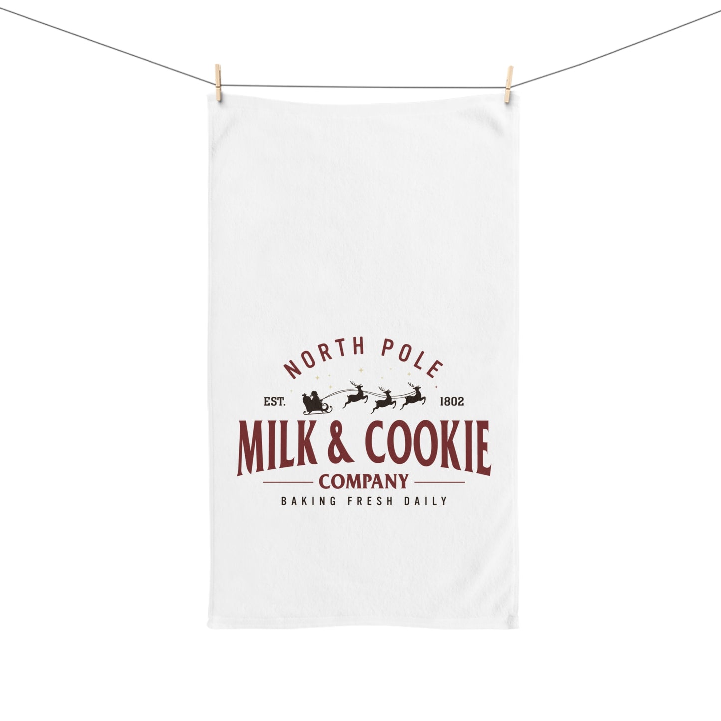 North Pole Cookie Co. Christmas Hand Towel