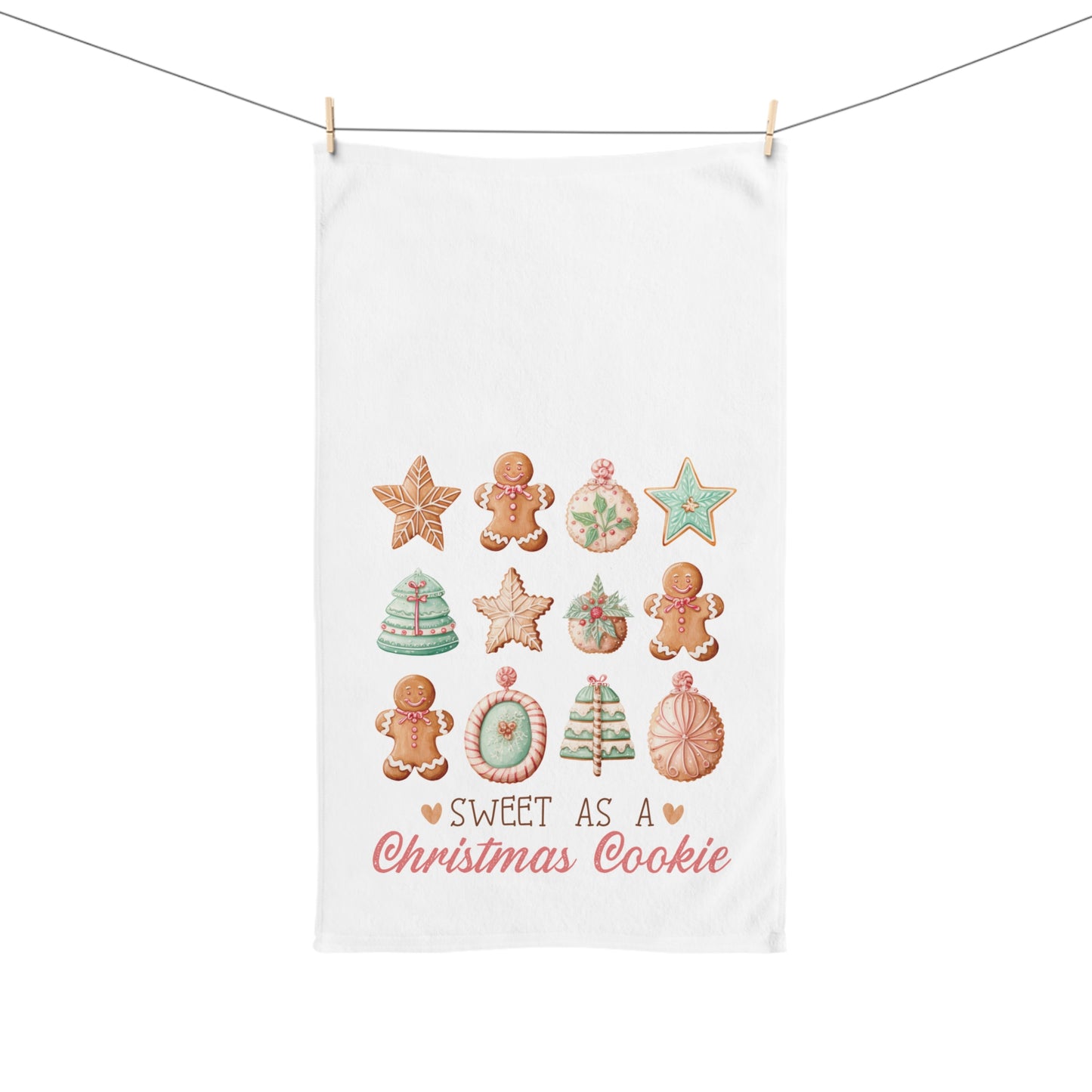 Christmas Cookie Hand Towel