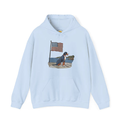2025 New Summer Swissy Unisex Hooded Sweatshirt, Swissy Summer Hoodie, Greater Swiss Mountain Dog, Cartoon Swissy Character