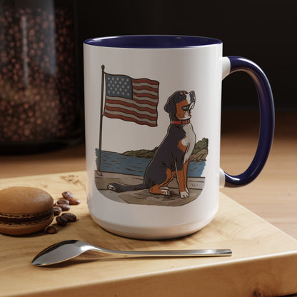 Our Retro Character Summer Swissy in the USA Mug