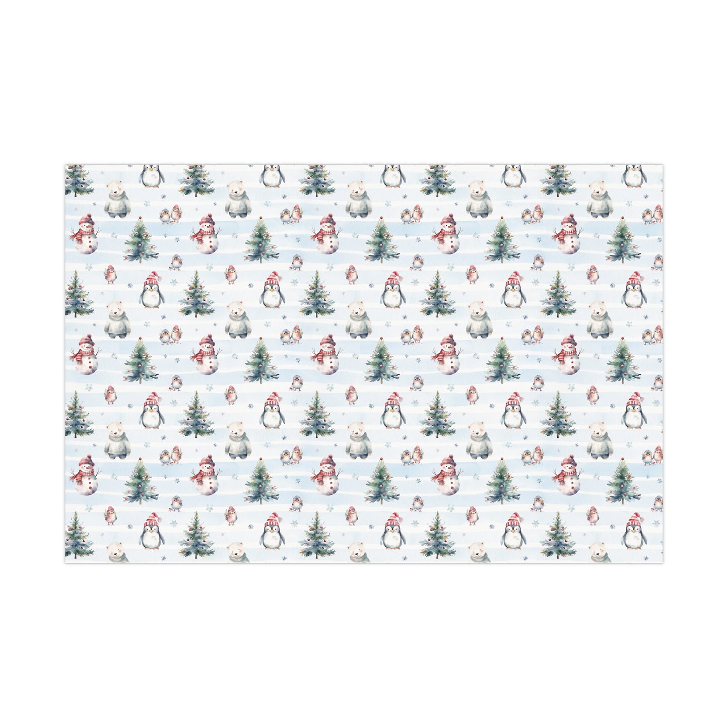 Adorable Christmas Gift Wrap, Merry Christmas Wrapping Paper, Rustic Christmas, Woodland Christmas, Woodland Animals, Snowman, Winter Fox