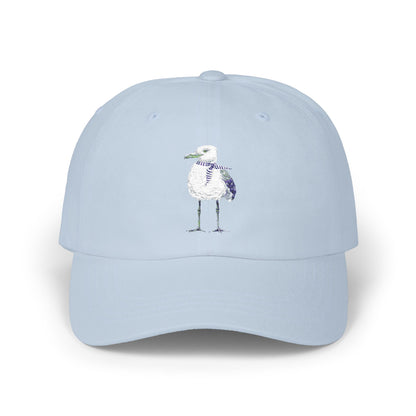 Embroidered Coastal Seagull w/ Summer Scarf Hat - Summer Capsule Collection