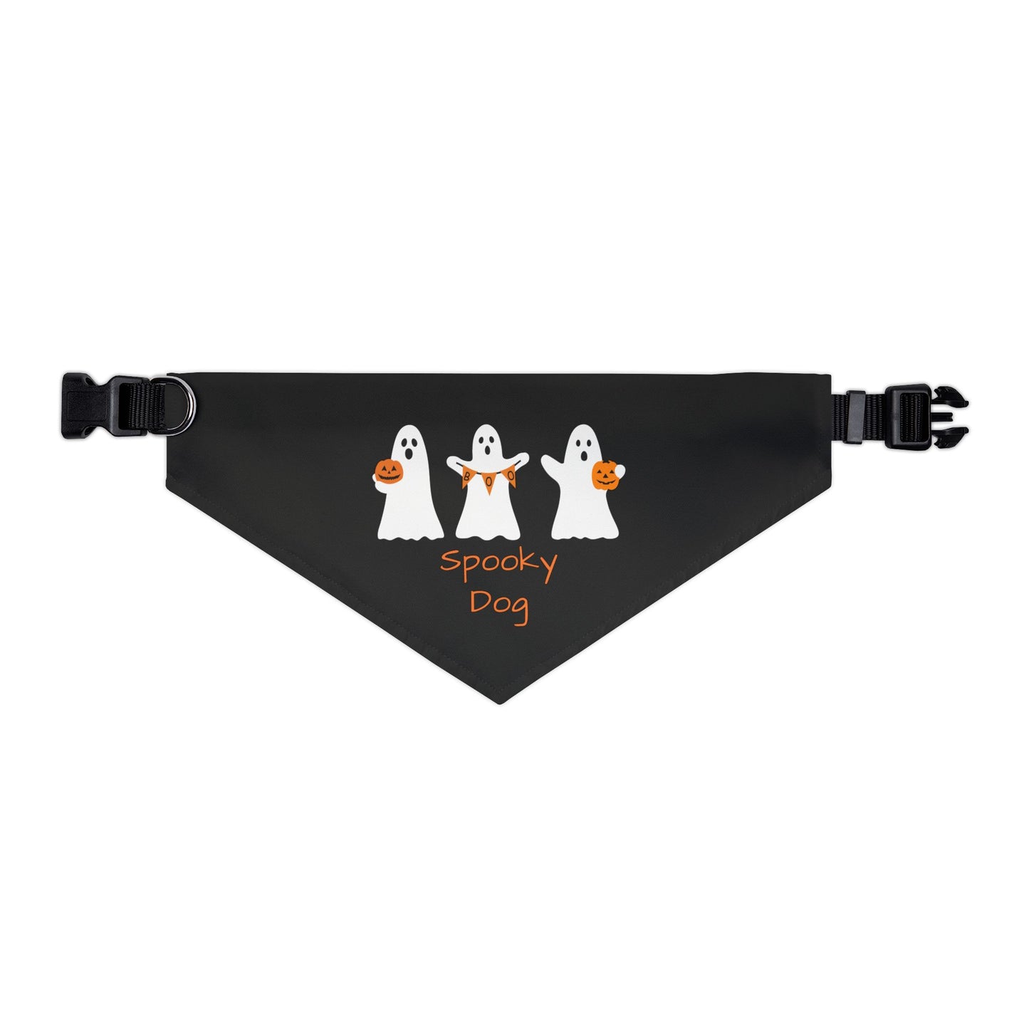 Halloween Ghosts Dog Bandana with Collar