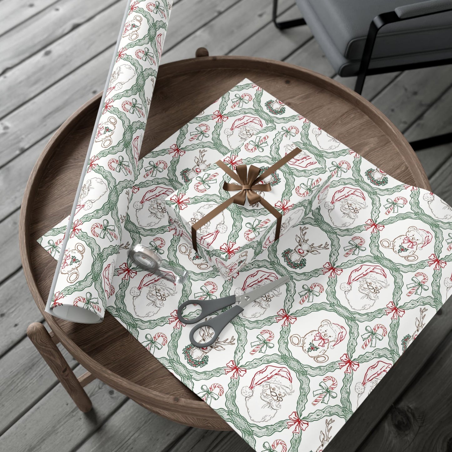 Christmas Teddy Wrapping Paper