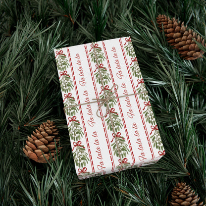 Christmas Mistletoe Wrapping paper