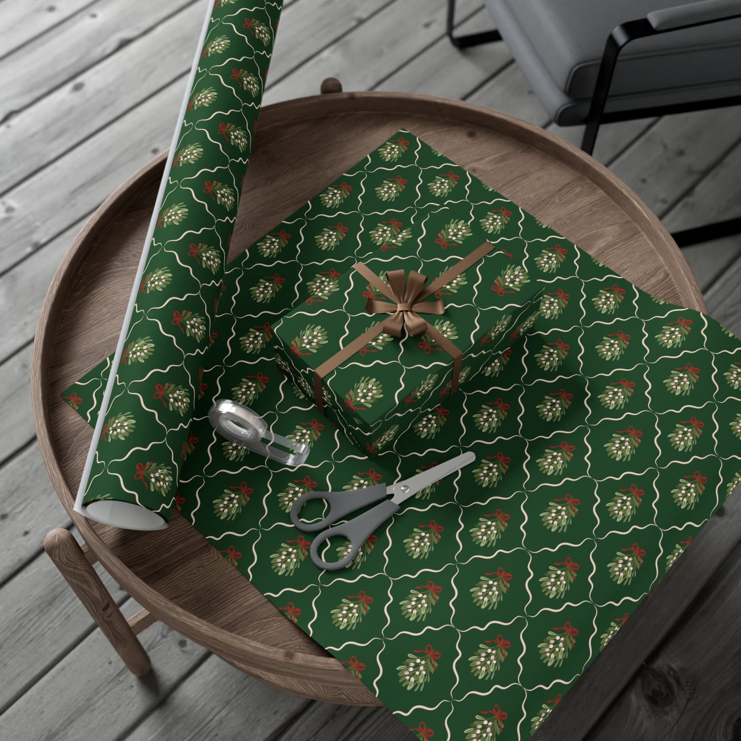 Christmas Mistletoe Wrapping paper