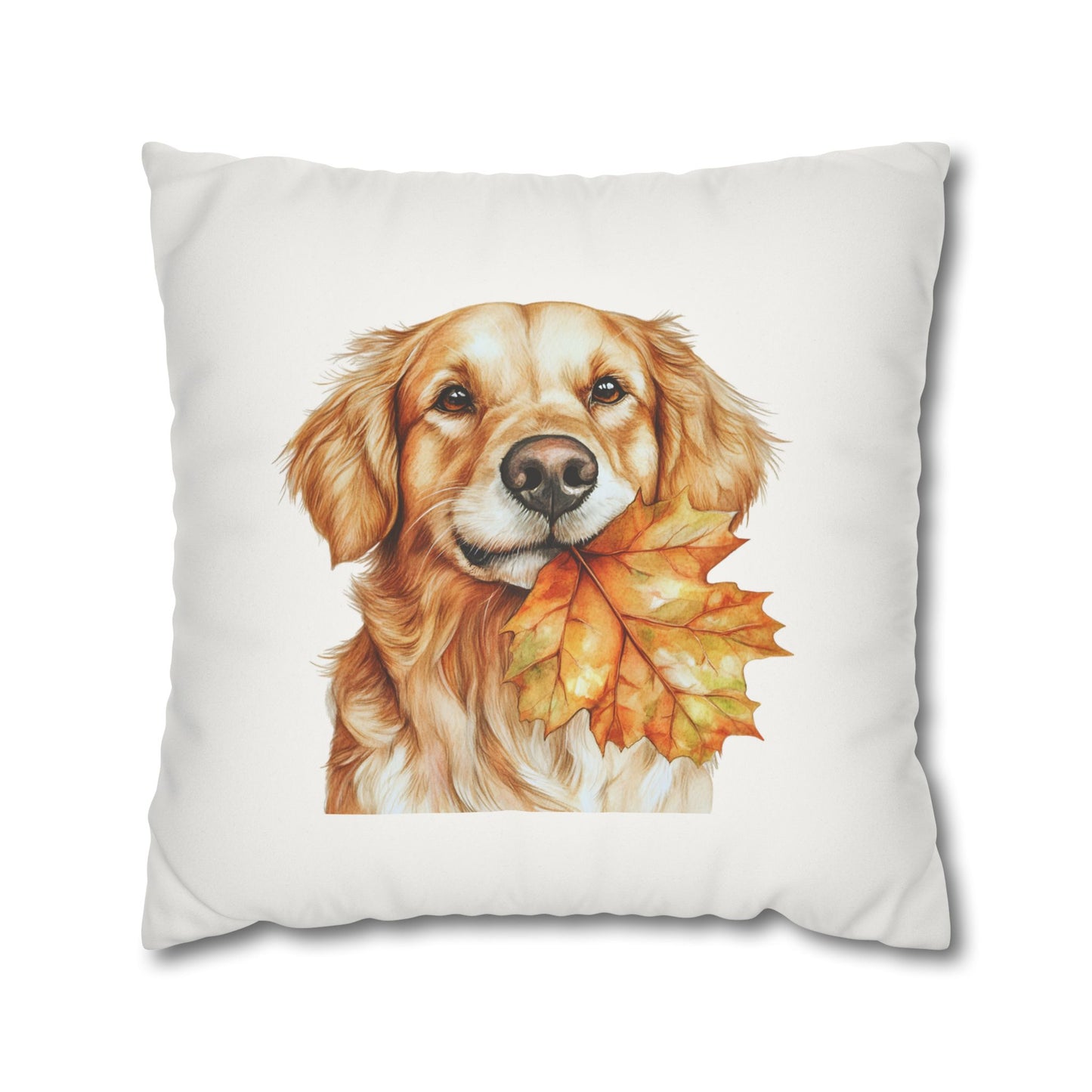 Premium Faux Suede Golden Retriever Pillow Cover