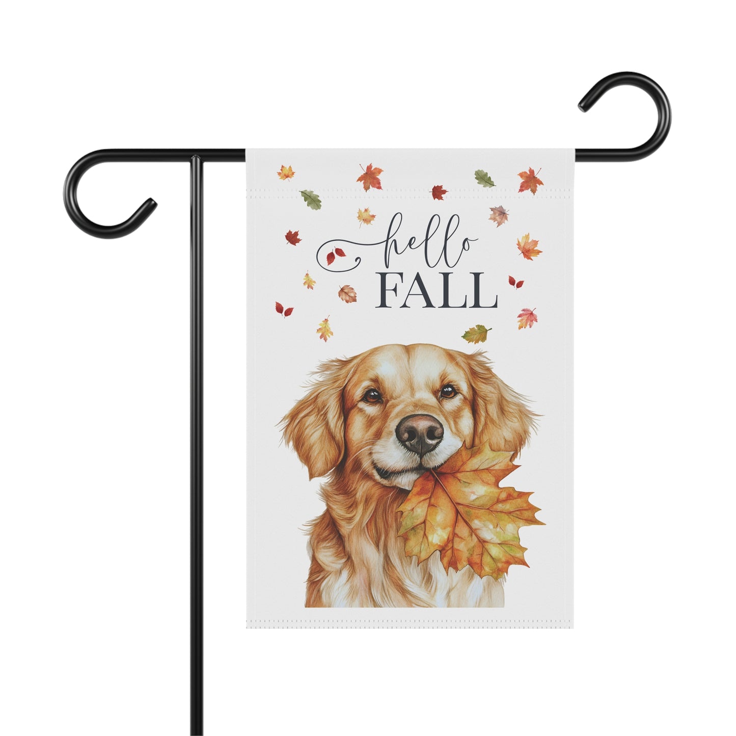 Golden Retriever Fall Garden Flag