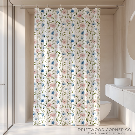 Spring Floral Shower Curtain