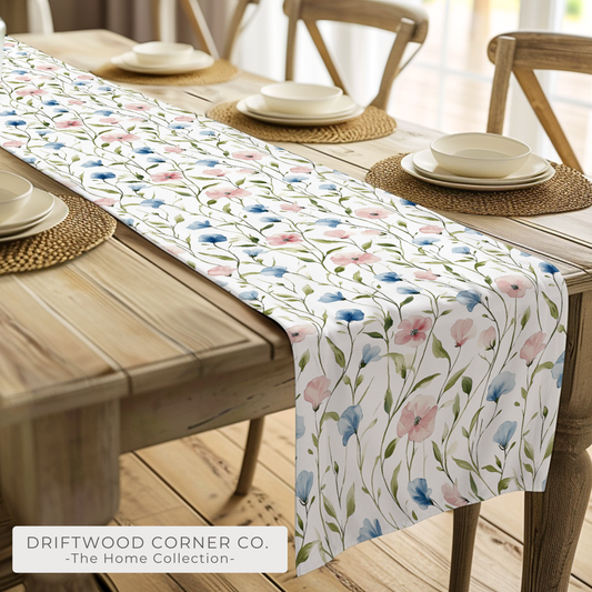 Spring Floral Table Runner