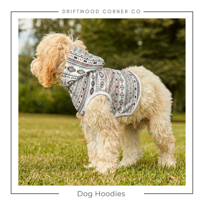 Aztec Fall Dog Hoodie, Autumn Dog Apparel, Southwest Dog Hoodie, Fall Apparel for Dogs