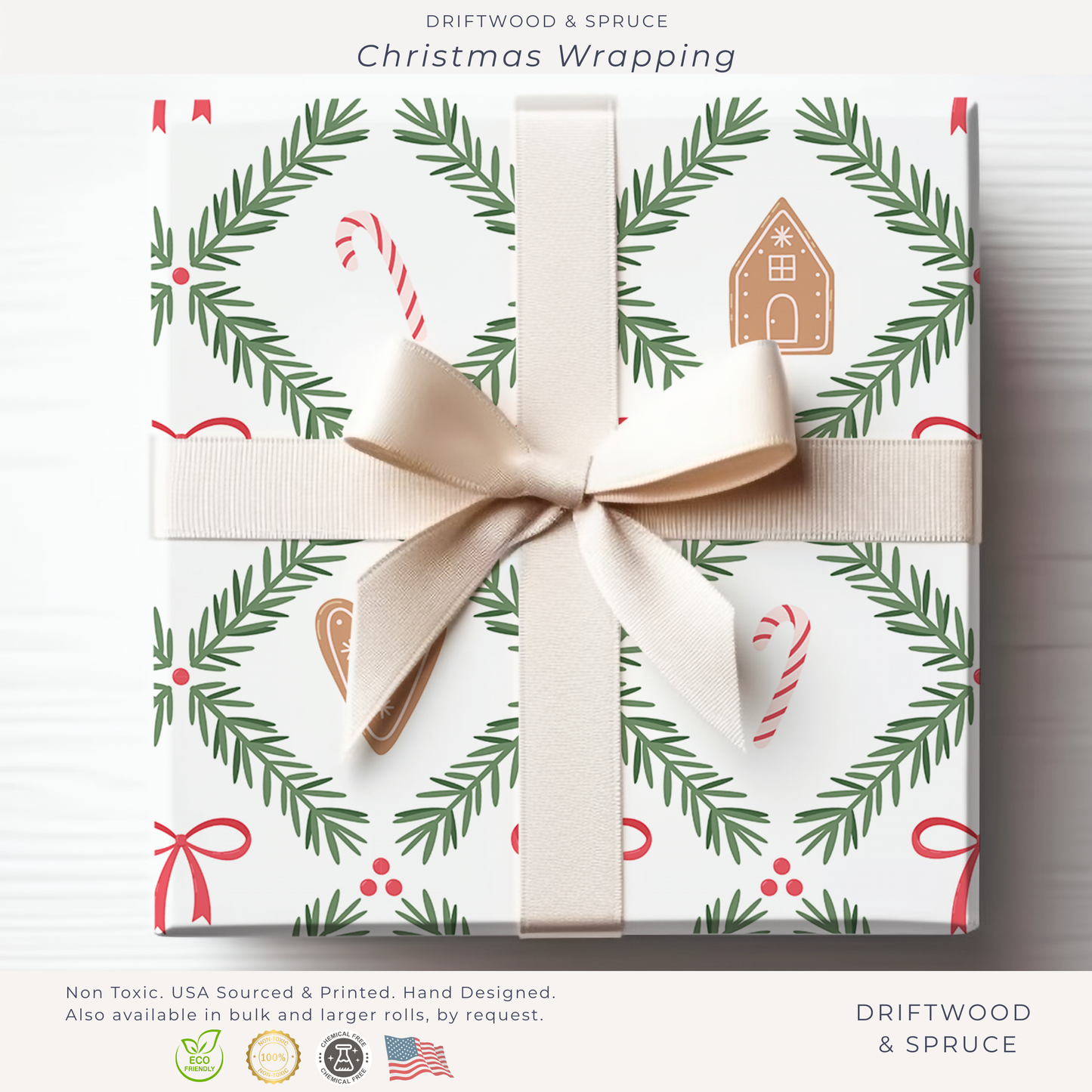 Christmas Evergreen Wrapping Paper