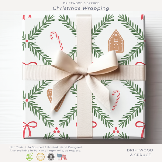 Christmas Evergreen Wrapping Paper