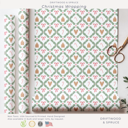 Christmas Evergreen Wrapping Paper