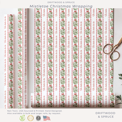Christmas Mistletoe Wrapping paper