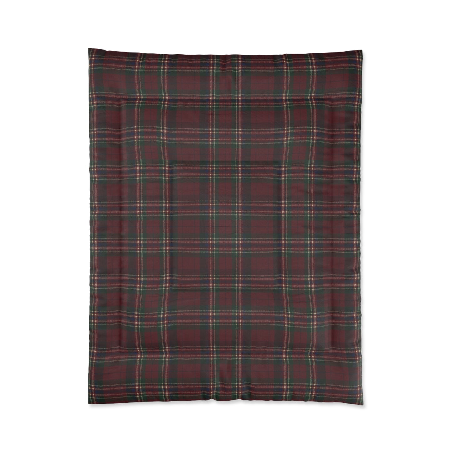 Ralph Lauren Deep Burgundy Christmas Tartan Comforter