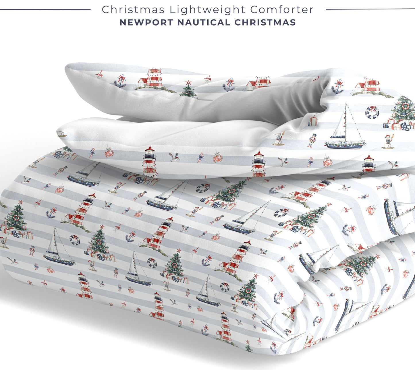 Newport Nautical Christmas Comforter