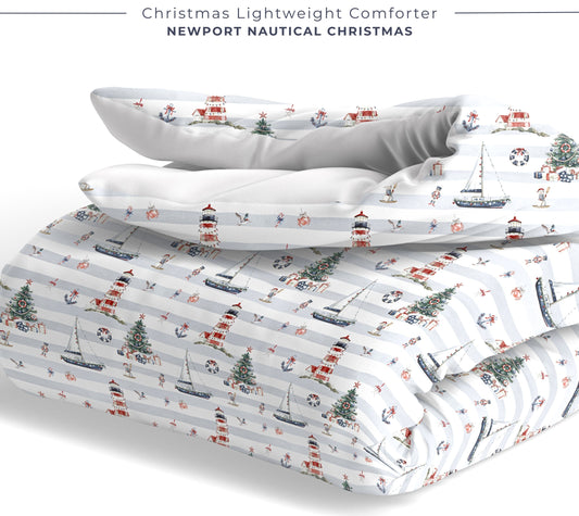 Newport Nautical Christmas Comforter