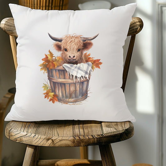 Fall Highland Cow Cover