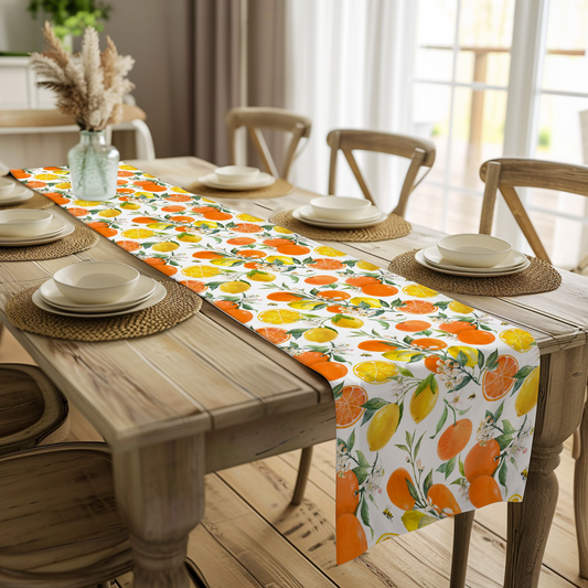 Summer Citrus & Bees Table Runner