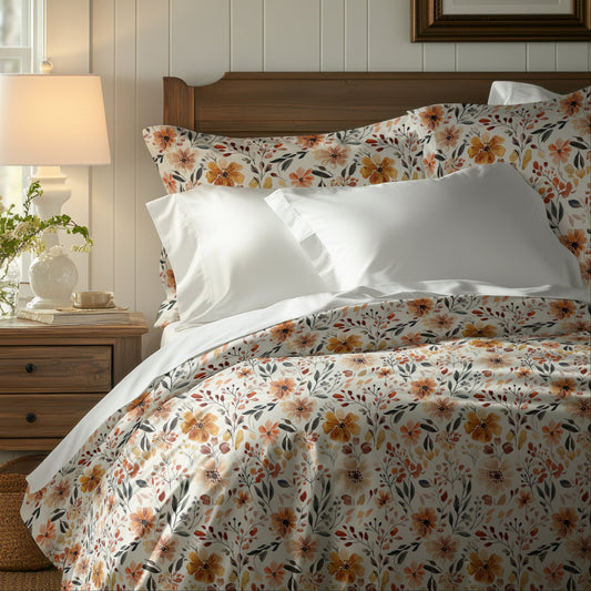 Botanical Fall Premium Italian Duvet Cover