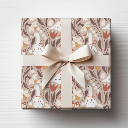 Fall Geese Wrapping Paper