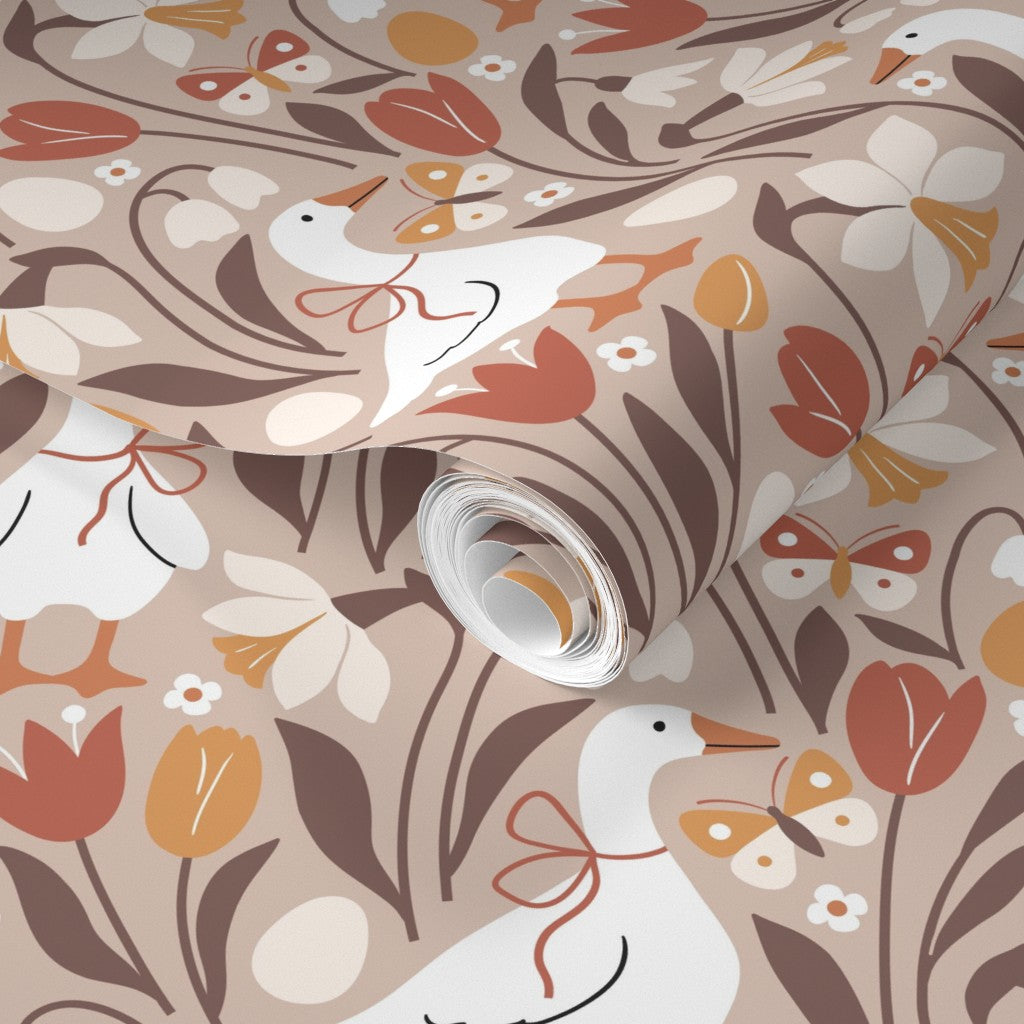 Fall Geese Wrapping Paper