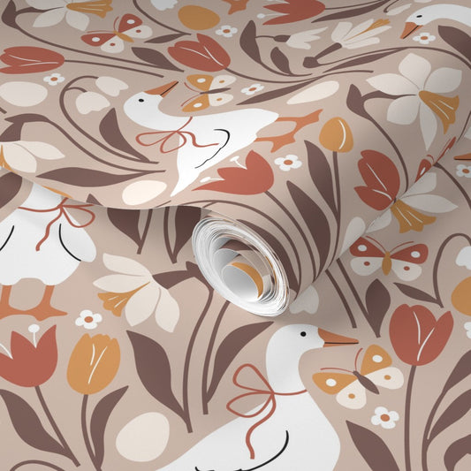 Fall Geese Wrapping Paper