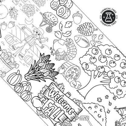 Giant Autumn Coloring Banner!
