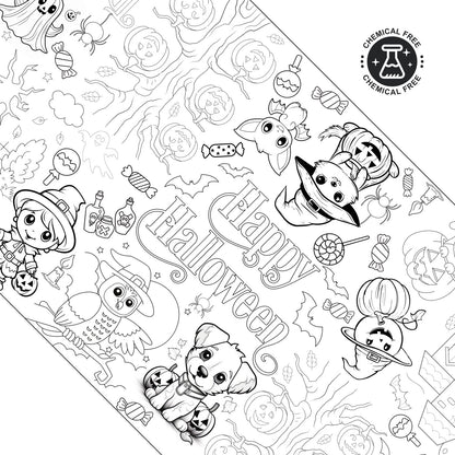 Giant Halloween Coloring Poster