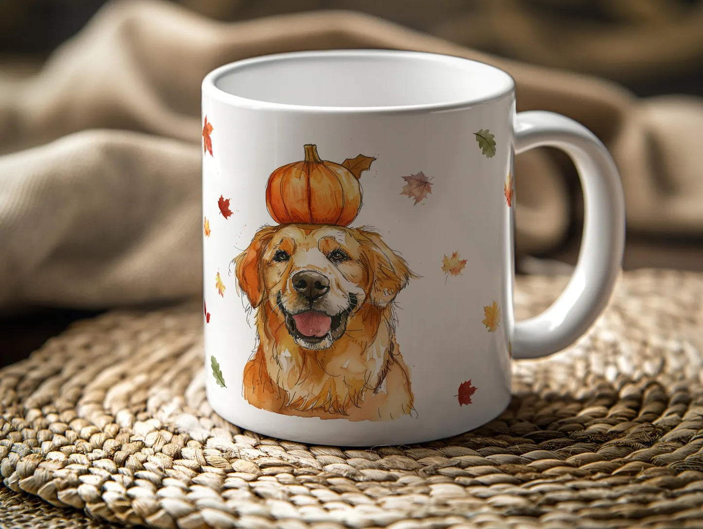 Golden Retriever Fall Mug