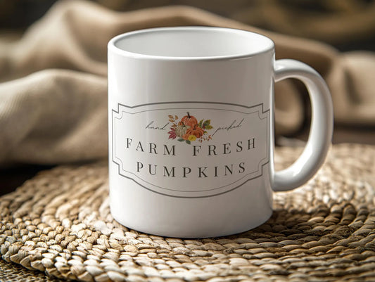 Farm Fresh Pumpkins Fall Mug