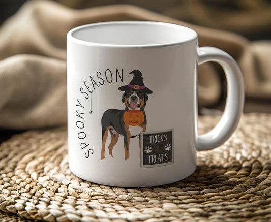 Greater Swiss Mountain Dog Mug Spooky Halloween Mug